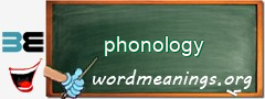 WordMeaning blackboard for phonology